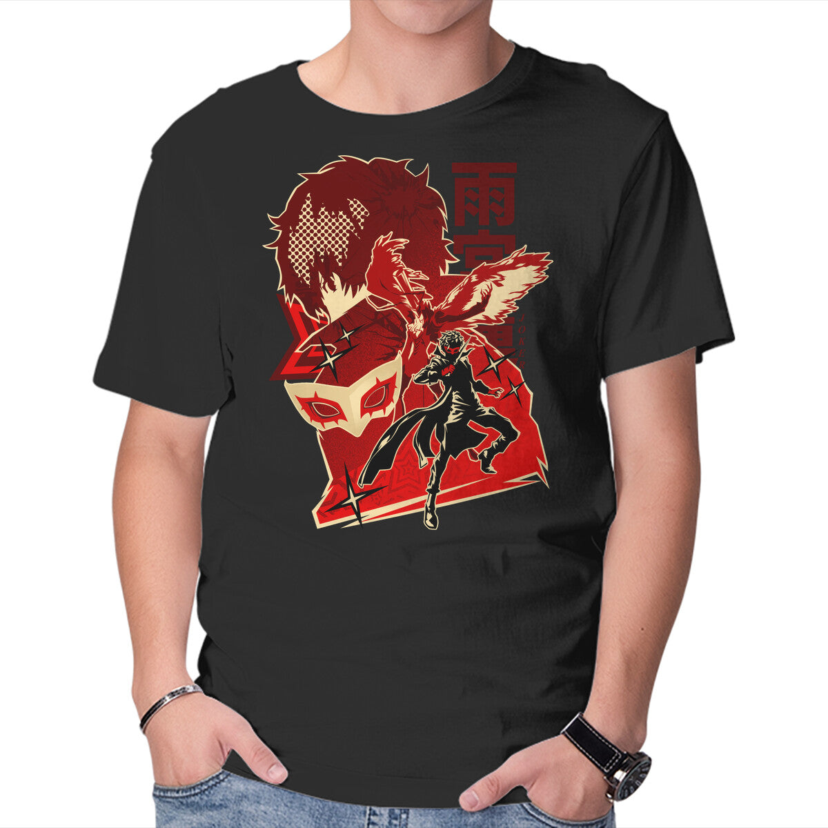 Unisex Crew Neck T-Shirt Code Name Joker Graphic Short Sleeve Casual Tee XXXXL
