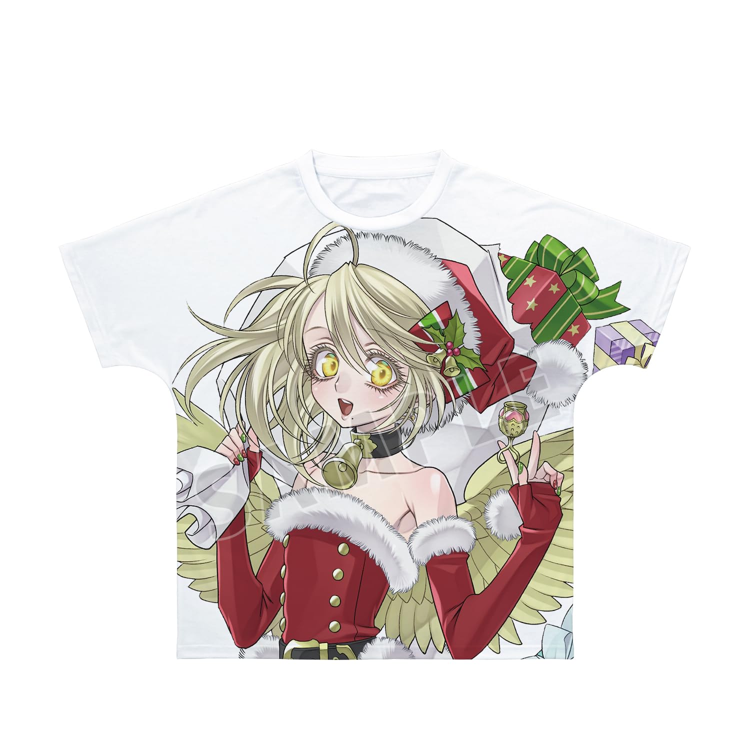 ZONE 00 Киё Кудзё Оригинальная иллюстрация: Благоприятная версия Санты. Футболка с полным принтом, Унисекс, Размер S