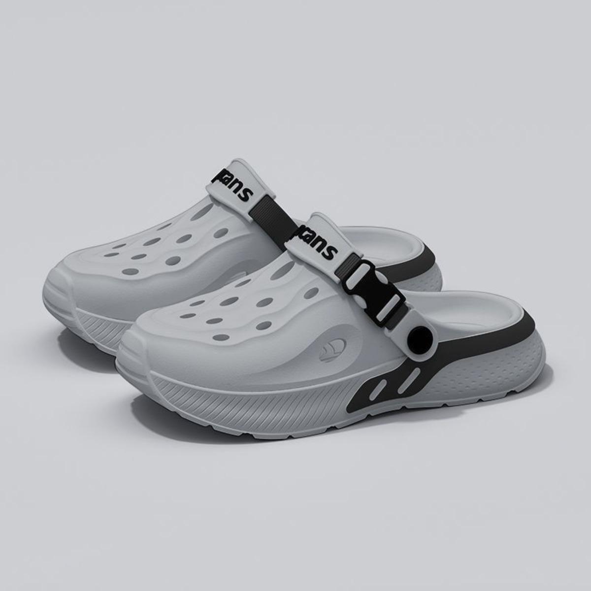 

Нескользящие тапочки, сандалии, мужская обувь, для улицы, дышащая обувь, легкая, повседневная обувь, износостойкая, нескользящая обувь, унисекс 38-39 серый