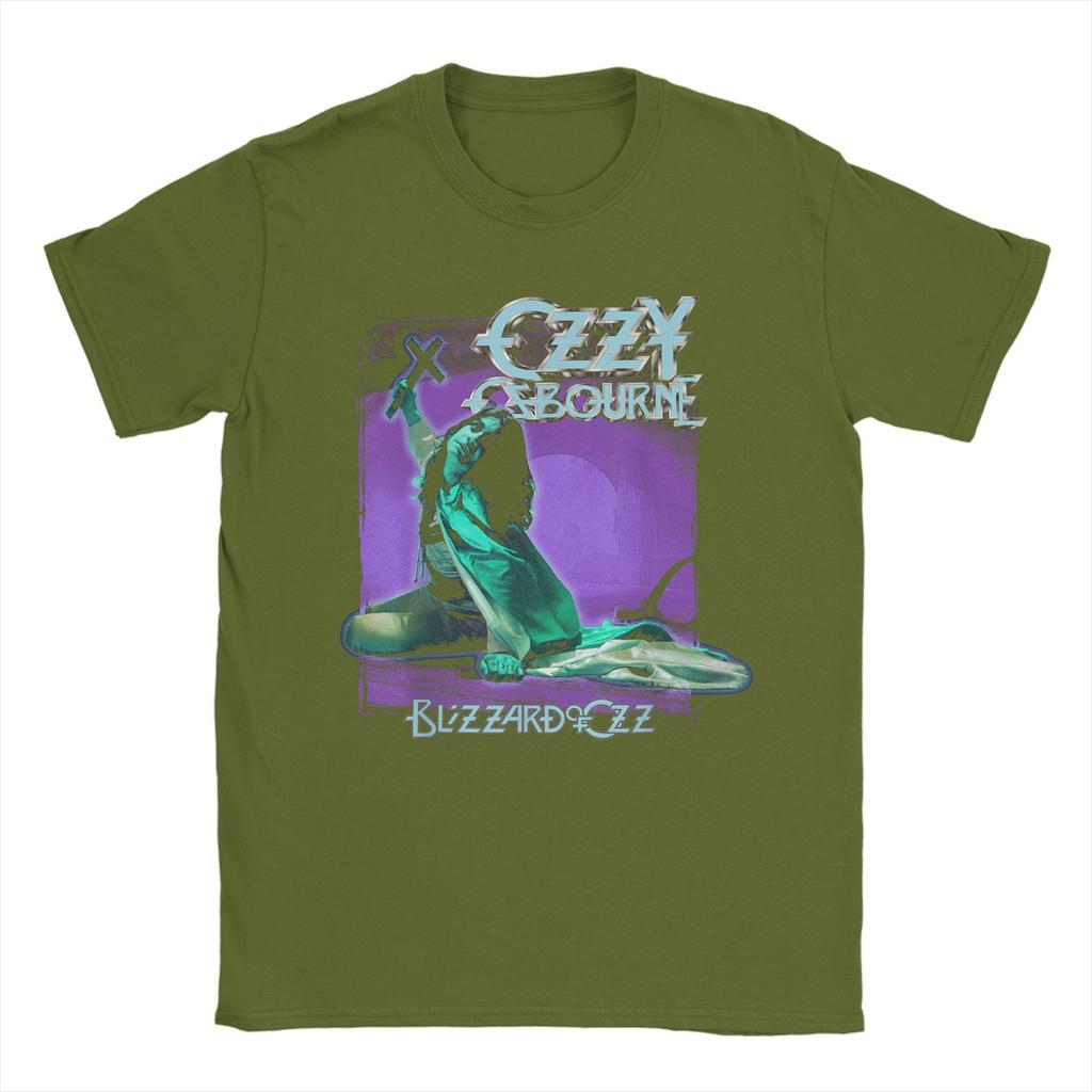 Herren Heavy Metal Rock Ozzy Osbourne Pastell Blizzard T-Shirts Tops Sommer Kurzarm T-Shirt O-Ausschnitt T-Shirt Neuankömmling