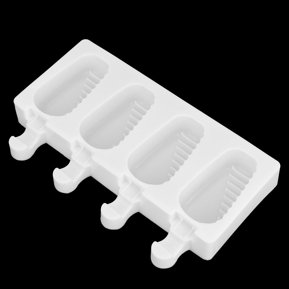 Rectangular Silicone Ice Cream Molds Set Homemade Ice Cream Maker Kitchen DIY Tool