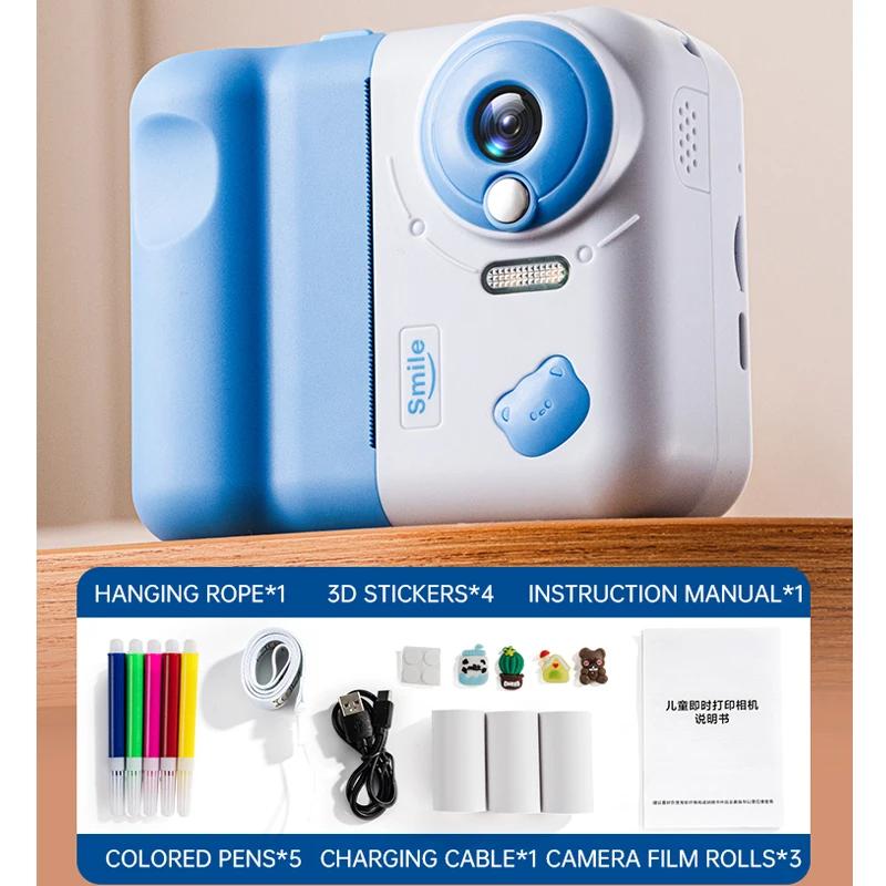 Non-Toxic Children Camera 1080P Hd Toddler Digital Video Camera Pography Mini Cam Kids Camera Toys For Children Gift Christmas Birthday Gift