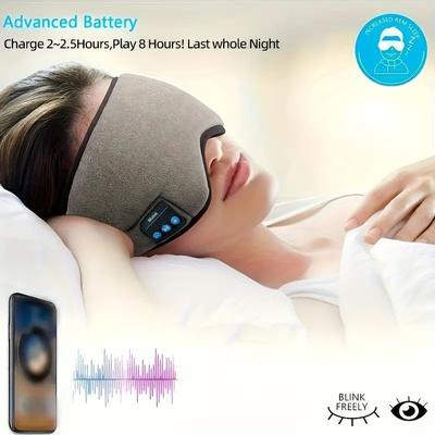 Intelligente Augenmasken-Patch und Bluetooth-Wireless-Kopfhörer 3D-Schlafmaske Hilfe und lichtblockierende Augenabdeckung