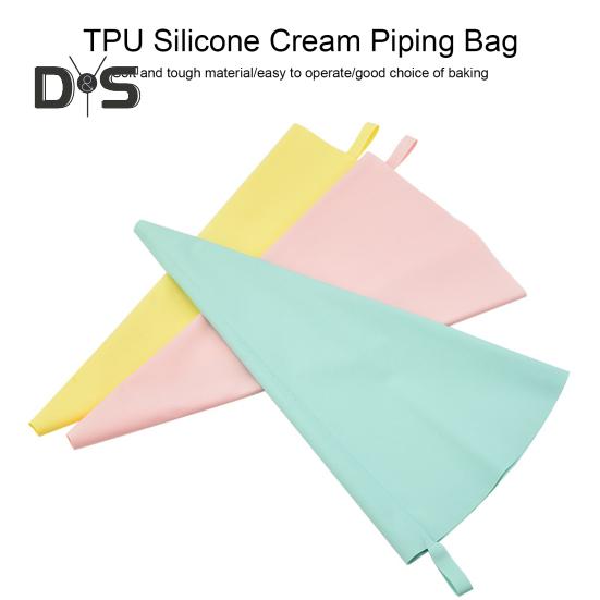 2ks silikonová poleva Cukrářské sáčky Hladký vnitřek Snadné zmáčknutí Opakovaně použitelný krémový sáček Zdobení košíčků Nástroje na pečení