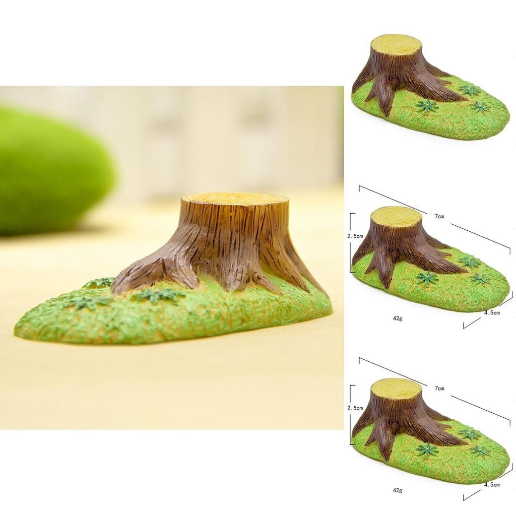 Cartoon Tree Stump Green Grassland Mini Model For Birthday Or Holiday Party Favors
