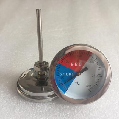 Rostfritt Stål 52mm Bimetallisk BBQ/Ugnstermometer