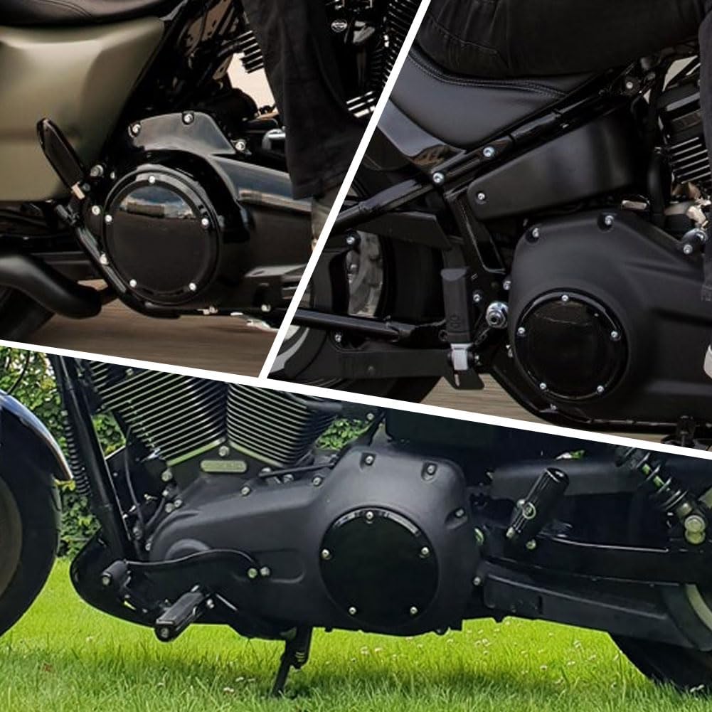 GZYF Motorcycle CNC 5 Holes Derby Cover & Point Cover for Harley Dyna 1999-2017, Softail 1999-UP, Touring FLHT FLHR FLHX FLTR FLHTCUTG 1999-2015,