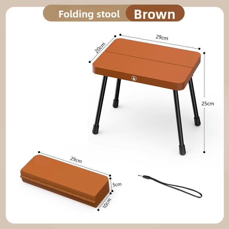 Ultra-light Aluminum Alloy Portable Storage Outdoor Camping Small Horse Folding Chair Portable Folding Fishing Stool Horse Stool