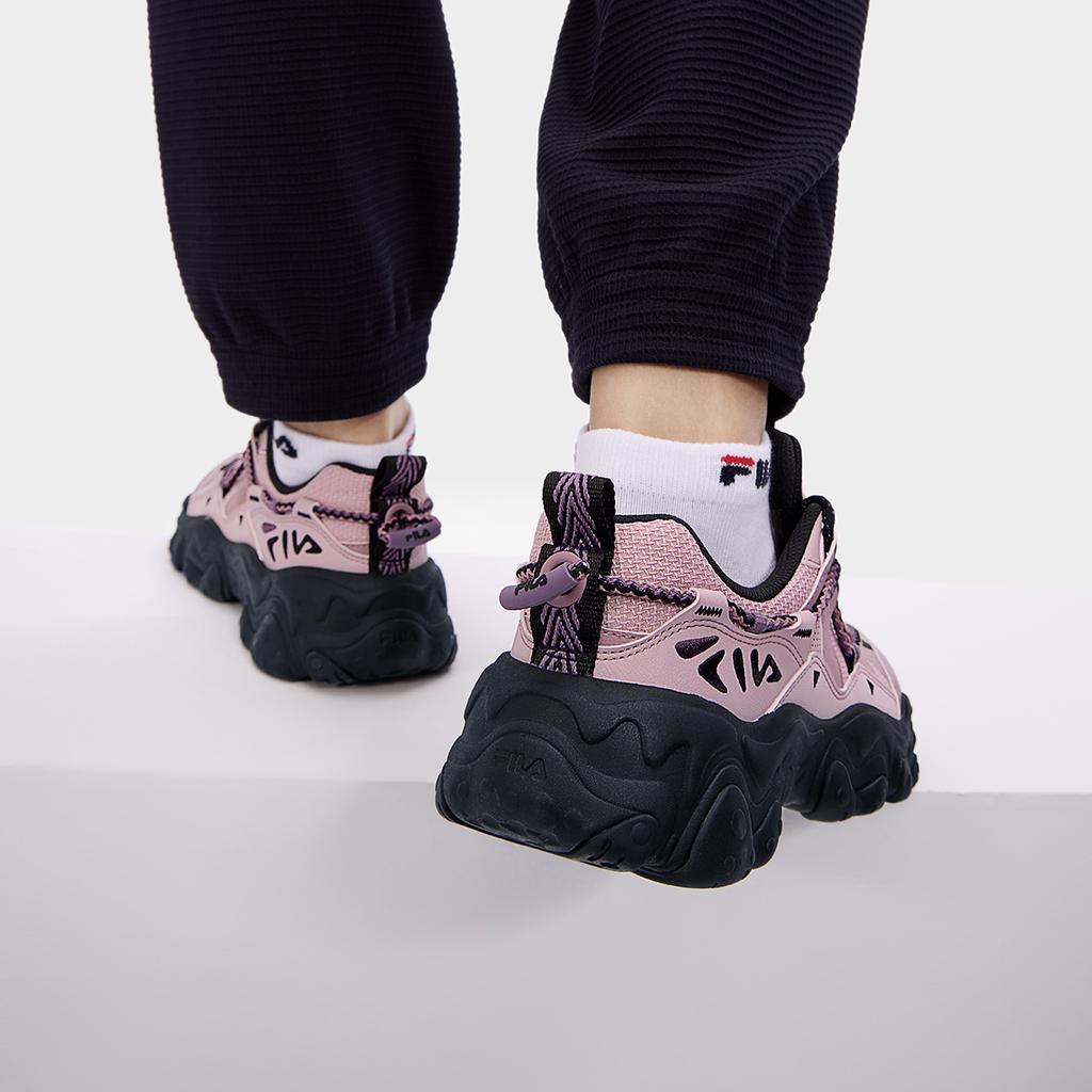 FILA Fluid 5 Cat Paw Shoes 5.0 Versatile Lace-Up Low-Top Casual Shoes Women sneaker Purple Red F12W432101FZN