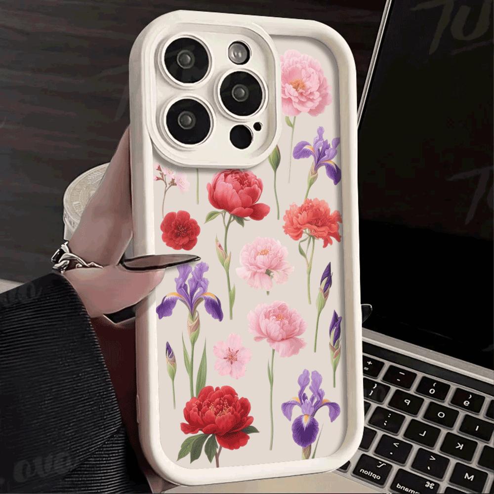 Shockproof Phone Case For Xiaomi Redmi Note 14 13 12 11 10 9 8 7 Pro/Plus Anti-Drop Protect Fashion Colorful Flower Design Cover