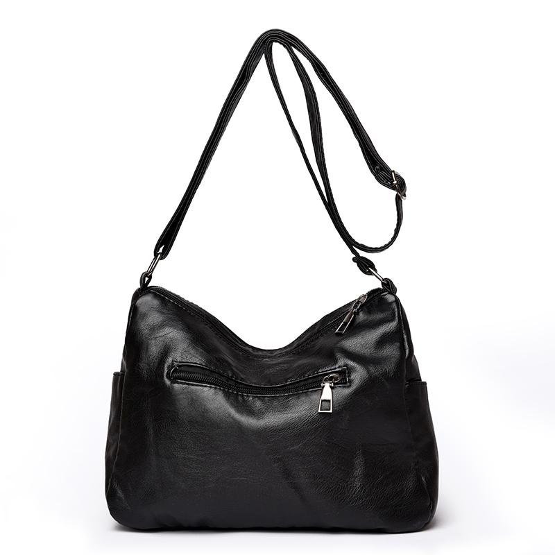 Dameveske Mor Crossbody-veske Stor kapasitet Flerroms Skulderveske