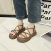 Comemore Women Summer Sandals Leisure Wedges Shoes Soft Sole Light Weight Elastic Back Strap Girls Student Platform Sandalias