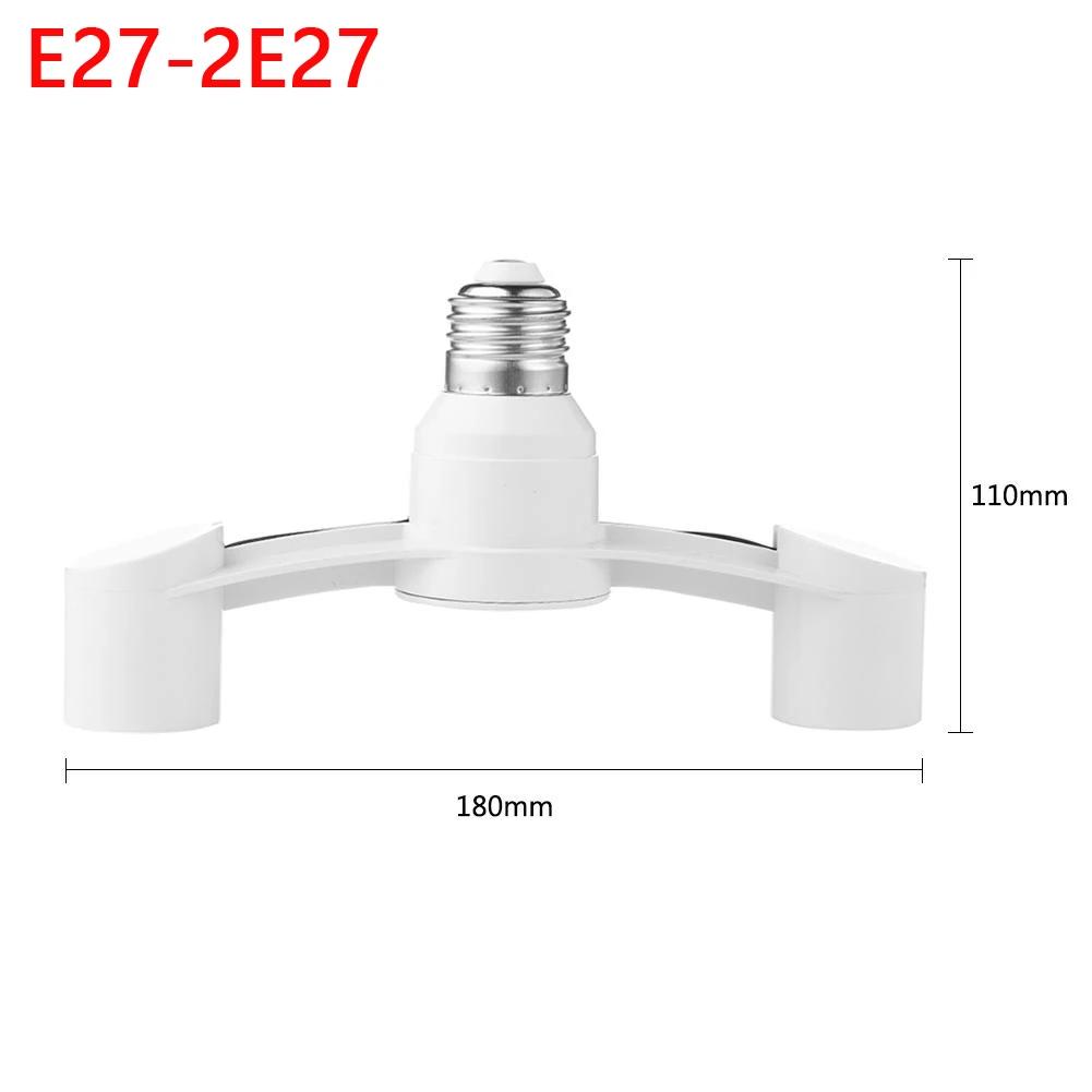 E27 LED Base Bulb Base E27 Socket E27 to 2/3/4/5/6 Bulb Head Light Socket Adapter Splitter Converter Screw Induction Lamp Holder