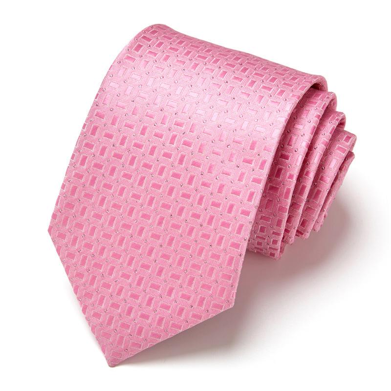 Men'S Business Tie Hand-Typed Professional Dress Interview Tie Men'S Polyester Silk