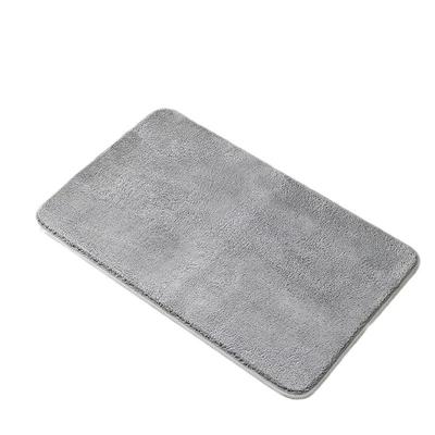 Solid Color Cashmere Bathroom Absorbent Floor Mat Bathroom Non-slip Foot Mat Entrance Door Mat Bedroom Living Room Entrance Carpet