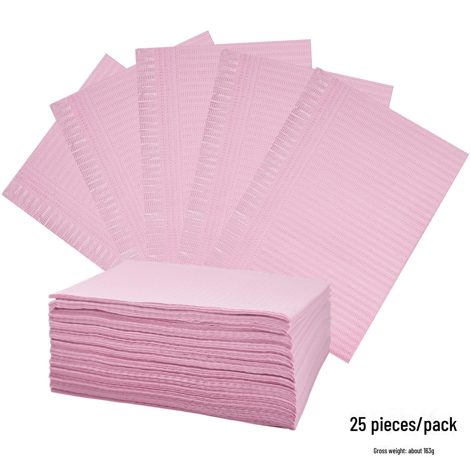 

Одноразовые салфетки для маникюра и чистки ресниц - 125 шт./упаковка 25 pieces розовый