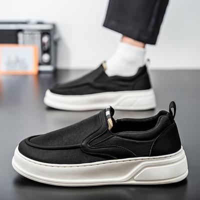 Black Mens Shoes Summer Versatile Soft-Soled Trendy Casual Shoes Comfortable Breathable Running Shoes Zapatos Para Hombres