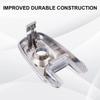 Chrome Door Handle Lock Cylinder Cap Driver Compatible with Ford Lincoln | Edge MKX Explorer 2011-2019 Handle Cover with Keyhole Replacement for