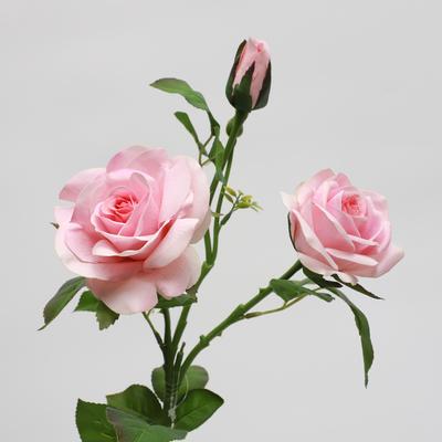 Simulation Flower Feel Moisturizing 3 Heads Orchid Heart Rose Home Decoration Shooting Prop Flower