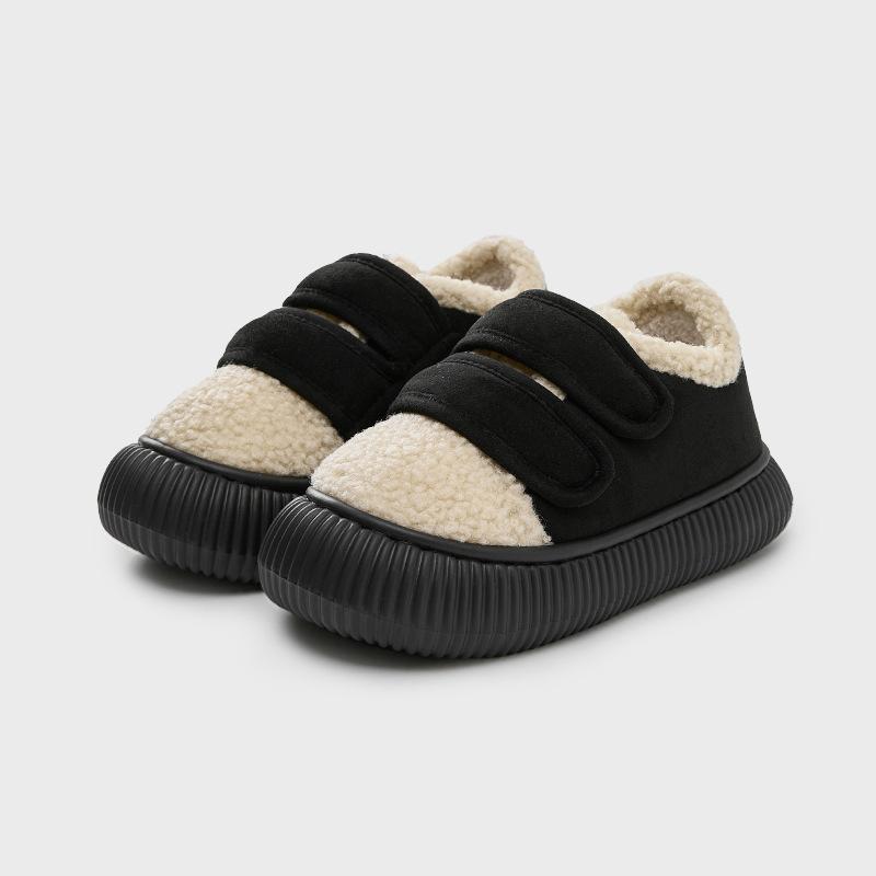 

Модные теплые тапочки женские на толстой подошве, теплые тапочки для женщин, домашние полутапочки, хлопковые туфли, нескользящие домашние хлопковые тапочки 40-41