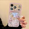 Cartoon Hello Kitty Apple 17 mobile phone case iPhone16promax blue light acrylic second change 17 sets of large windows