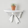 Wood Wall Mounted Shelf White Wall Storage Rack Bookshelf Wooden Floating Shelves  Kids Room Decor