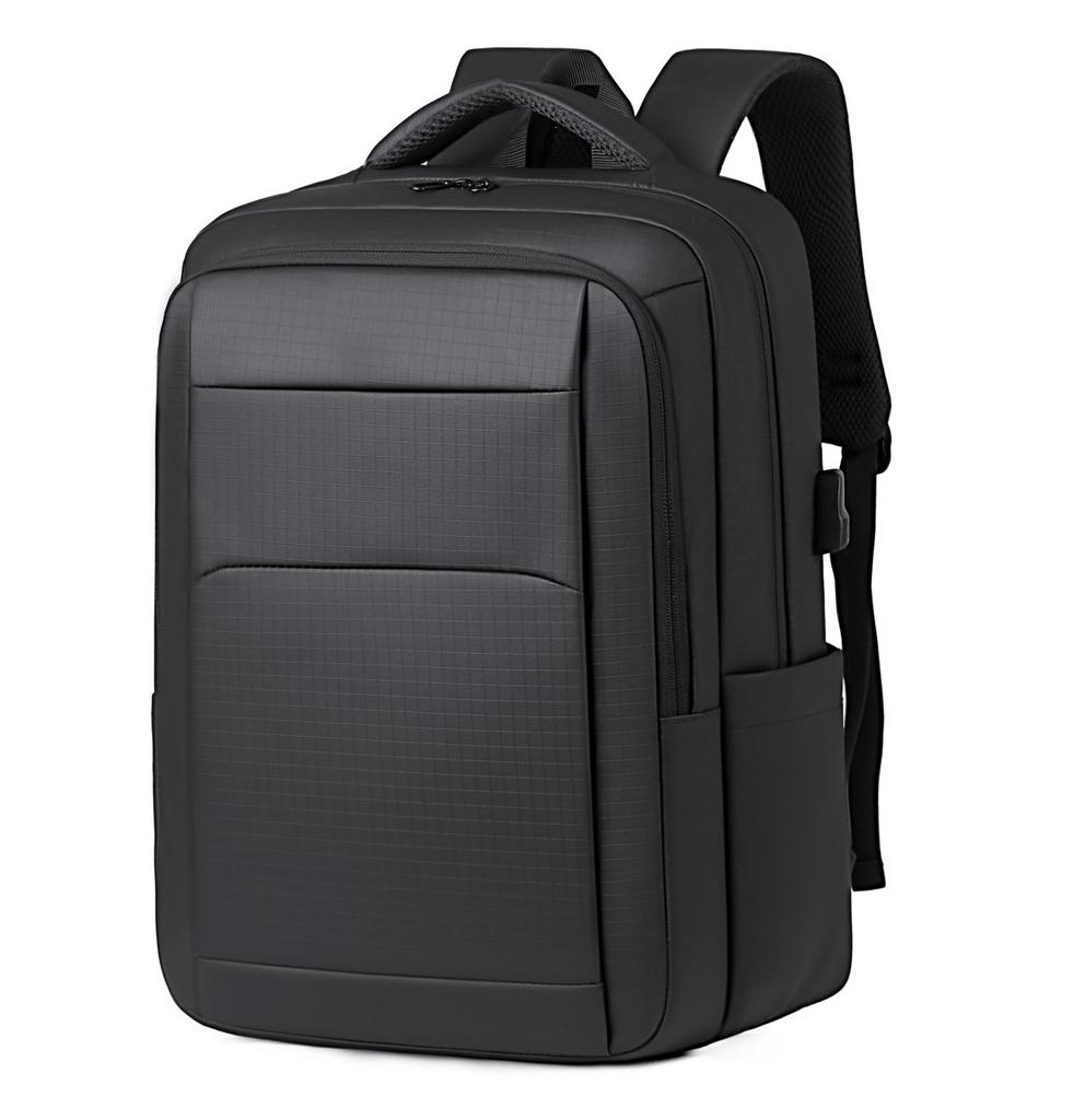 Schoolbag Backpack Men's Large Capacity Lightweight Travel Backpack Commuting Business Business Computer Bag High School Student School Bag