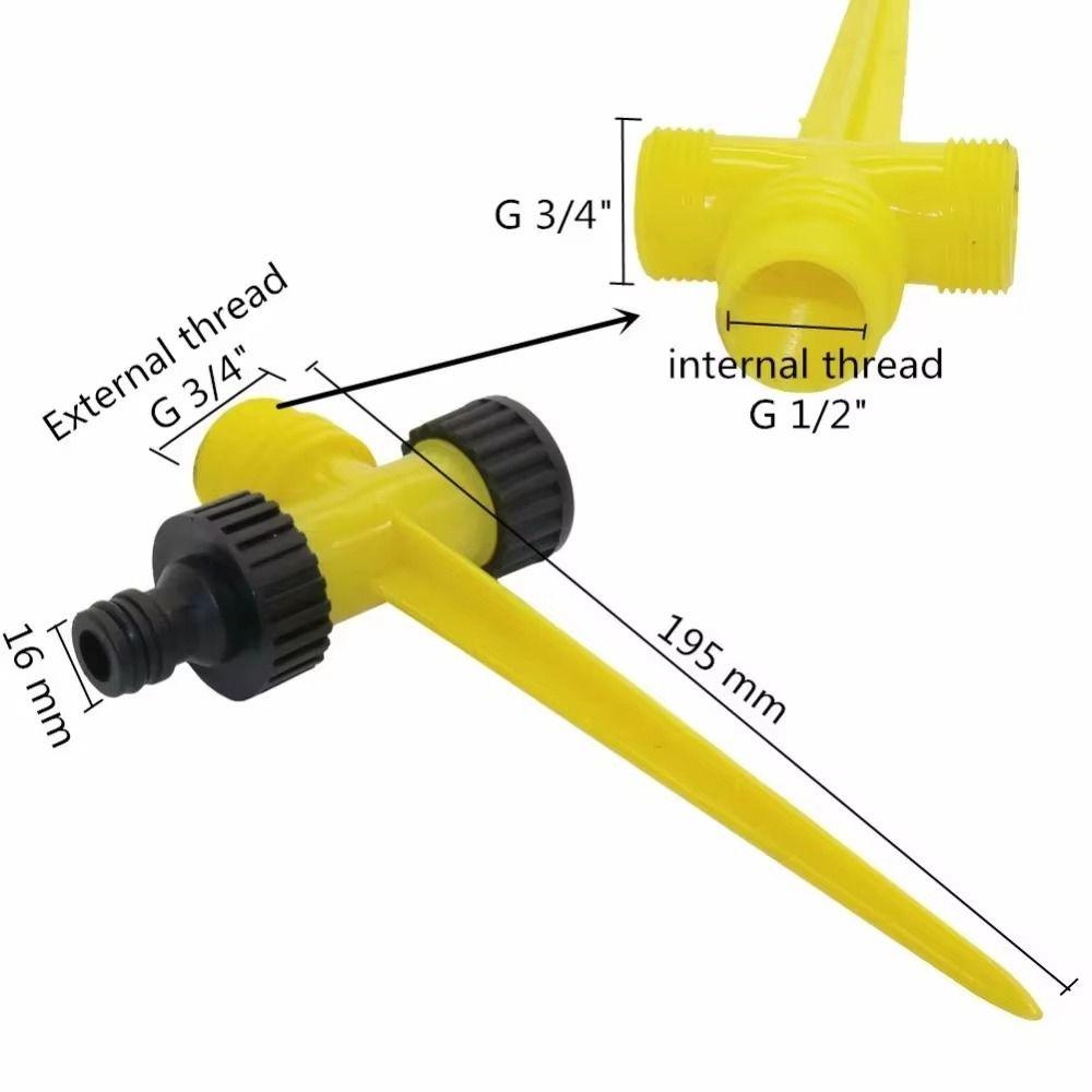 360 Degrees Impact Sprinkler Adjustable Lawn Irrigation Tool Rotary Watering Nozzle  Agriculture