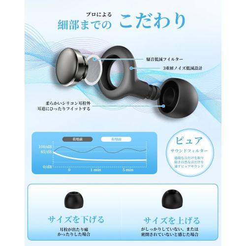 Gumsry Earplugs, Developed in Collaboration with Sleep Specialists, Completely Blocks Snoring, Noise Cancelling, 55dB Noise Reduction, Comfortable Sle