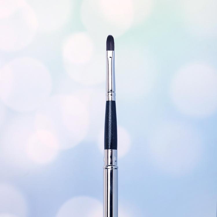 Cangzhou Little Waist Real Wool Makeup Brush Set - Professional Highlight, Eyeshadow, and Eyelash Comb