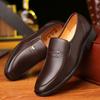 Formal Shoes for Men Slip On Casual Business Shoes Fashion Office Worker Men's Leather Shoes