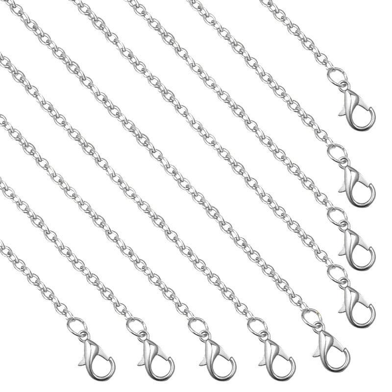 Universal Round Metal Cross Chain Necklace with Pendant