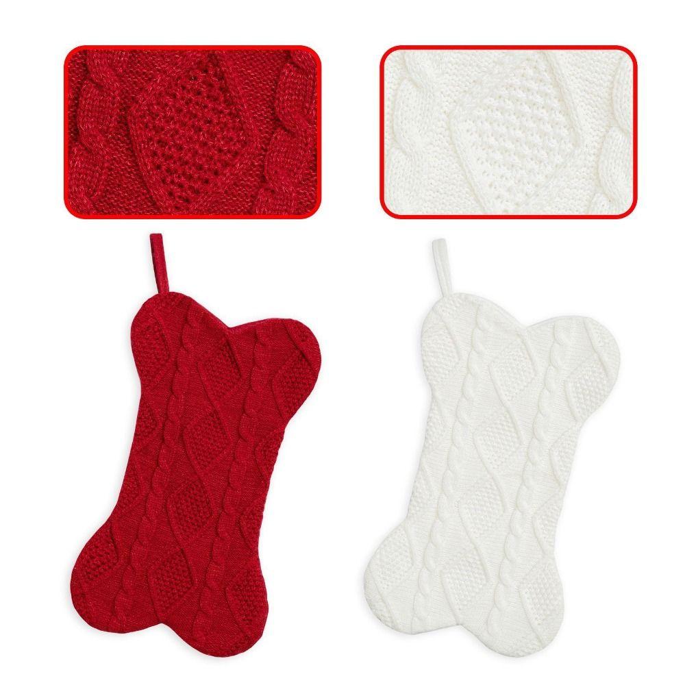 Thickened Red Christmas Sock Large Capacity Christmas Tree Hanging Stocking  Kids