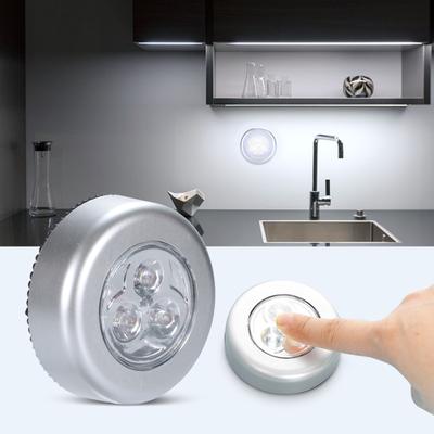 Hot! Led Wireless Night Light Battery-powered Stick-on Tap Touch Lamp, Bedroom Cordless Touch Light For