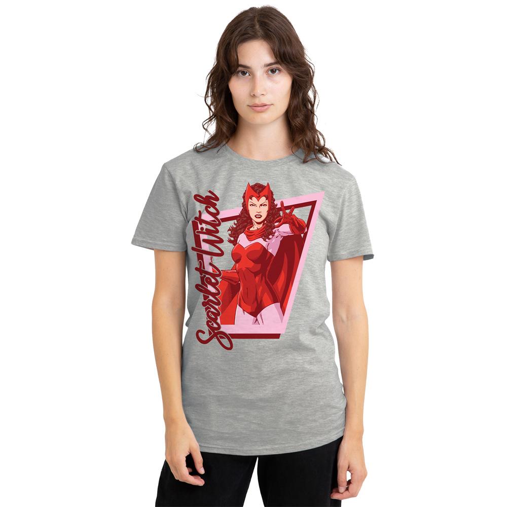 Marvel Unisex Adult Scarlet Witch Pose T-Shirt