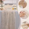 Genomskinlig bordslöpare Tüll Ostduk Paljetter Glitter Metallisk Folie Guld Festbordsdekorationer för Bröllop Födelsedag Babyshower