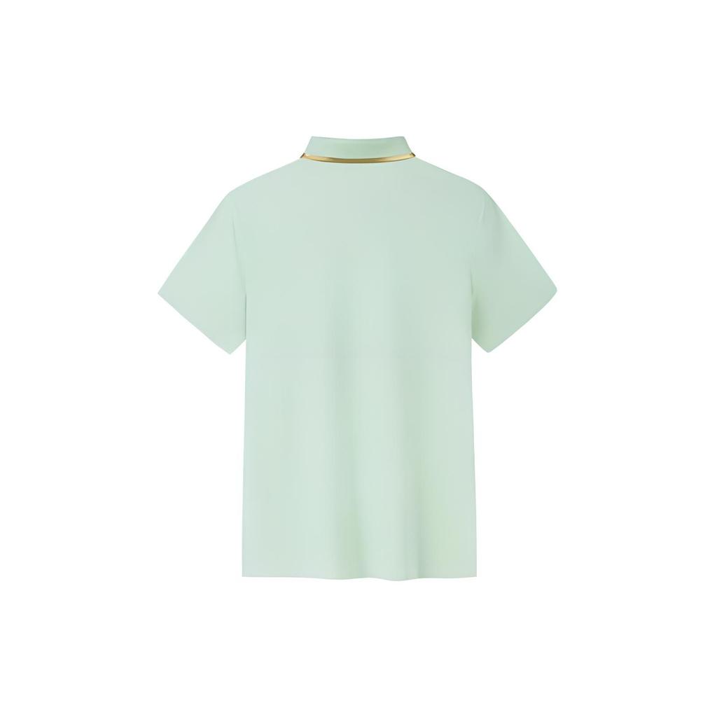 Anta Champion Series Letter Flag Short Sleeve Polo Shirt Women Tops 162320118-2