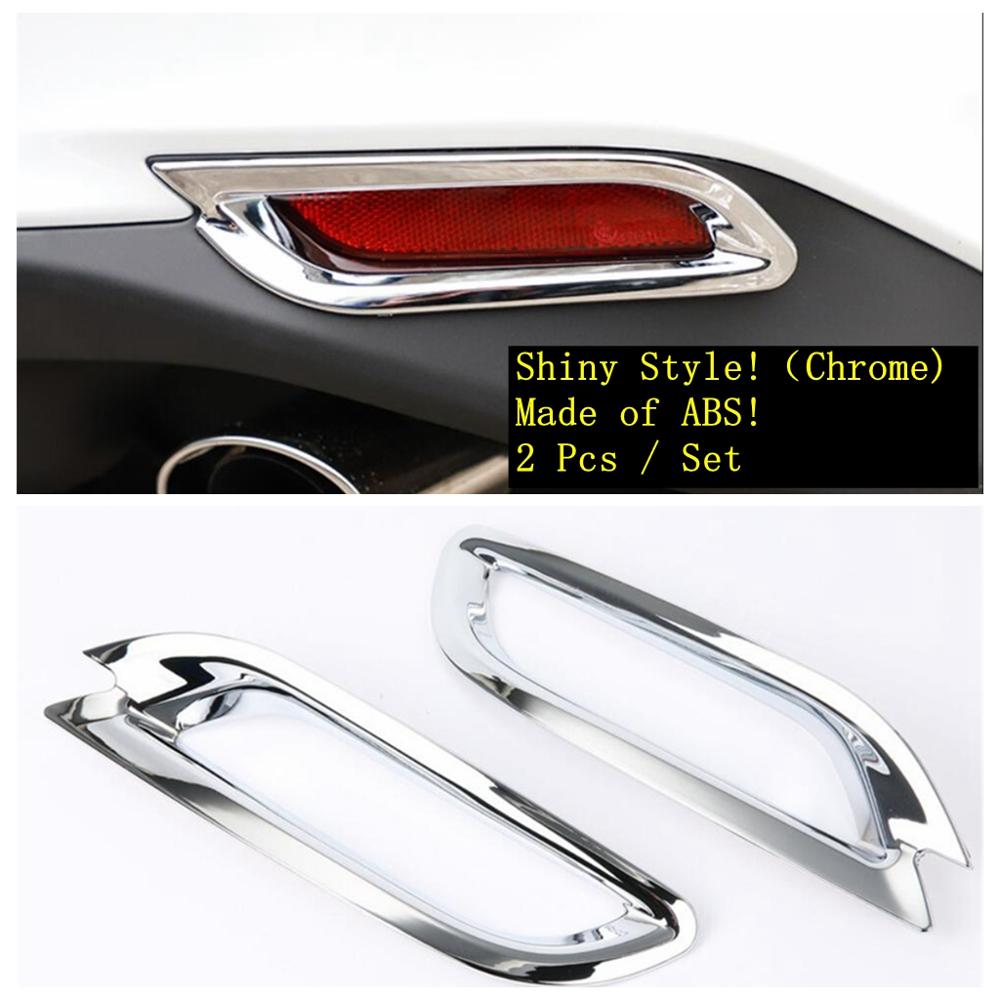 Car Rear Fog Lights Lamps Frame Decoration Cover Trim For Toyota Camry XV70 2018 ABS Chrome Exterior Accessories