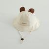 New Panama Summer Children Bucket Hat for Boys Girls Cotton Cute Bear Toddler Sun Cap Baby Beach Sun Hat Kids UV Protection Cap