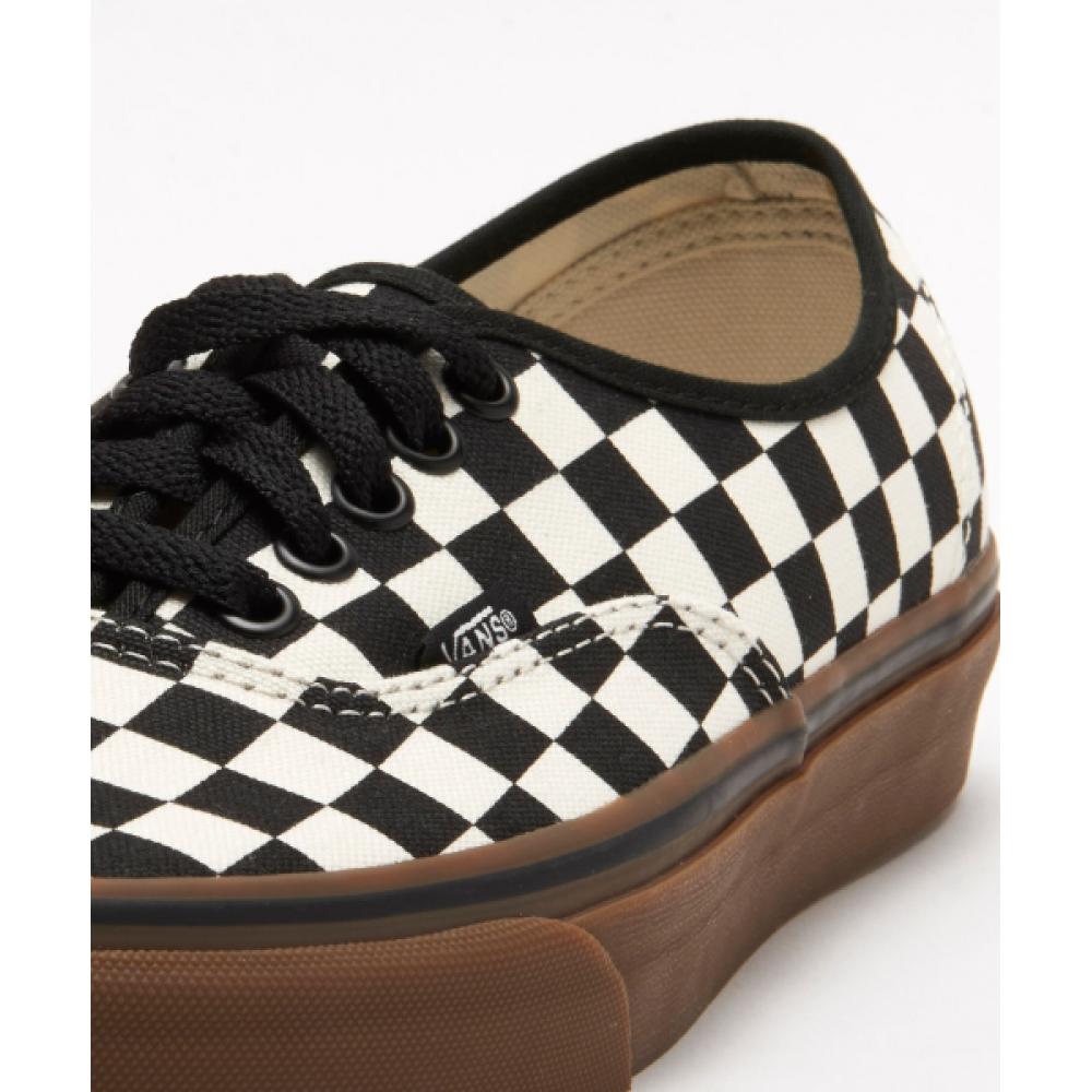 Vans Authentic    Checkerboard  Black  White  Gum Vn0004mkibb1