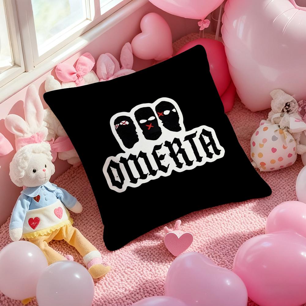 omerta 47 Cushion Cover Pattern Printed Pillowcase for Living Room Sofa Cushion Cover & Bedroom Decor