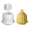 Flexible Silicone Bell Jar Mold For Resin Jewelry Organizers Crafting With Detachable Lid Design