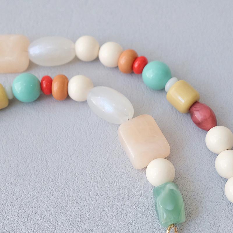 New Woman Bag Accessory Strap Candy Resin Beaded Handcrafted Wristband Acrylic Bag Chains Women Replacement Bag Handle Chain