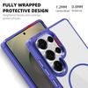 For Samsung Galaxy S25 Ultra Magnetic Case TPU + PC Phone Cover with Card Bag
