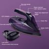 Fer à repasser électrique portatif 2400 W, machine à repasser, fer à vapeur sans fil, défroisseur vapeur
