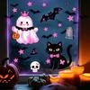Room Halloween Decorations 2 Sheets Cartoon Ghost Window Cling, Spooky Decorative Glass Clings Sticker, Waterproof Static Decal for Holiday