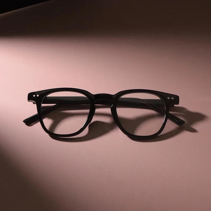 Elegant Casual Eyeglasses Frame Male Classic Daily Life Clear Lens Plain Oval Eyewear Male Female Computer Use Premium Quality