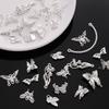 Silver Butterfly Accessories Alloy Butterfly Flower Half Bracelet Diy Accessories Chinese Style DIY Bracelet Bracelet Jewelry