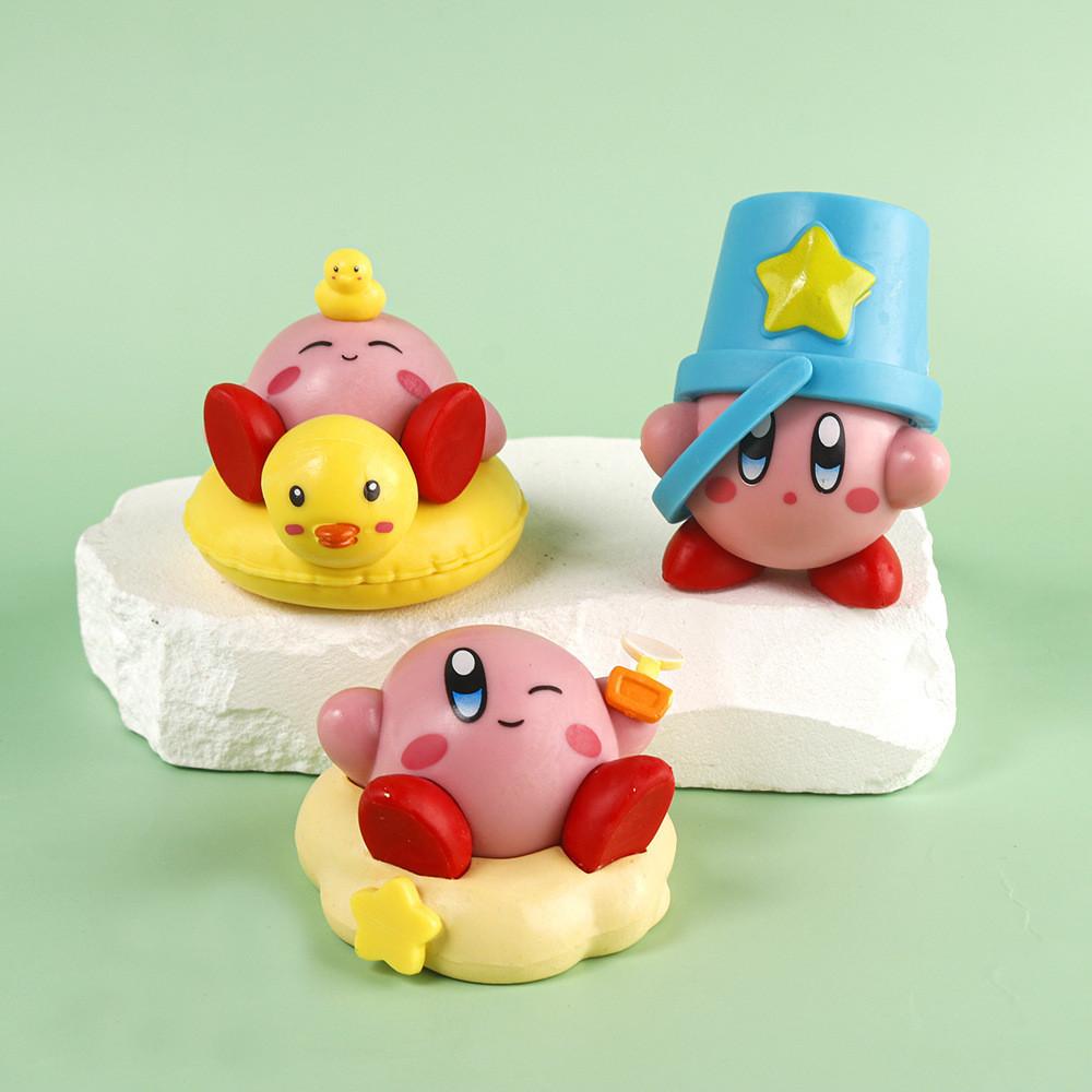 Sommer Strand Kirby Figur Modell Spielzeug Automaten Eier Ornament Auto Dekoration 6er Set