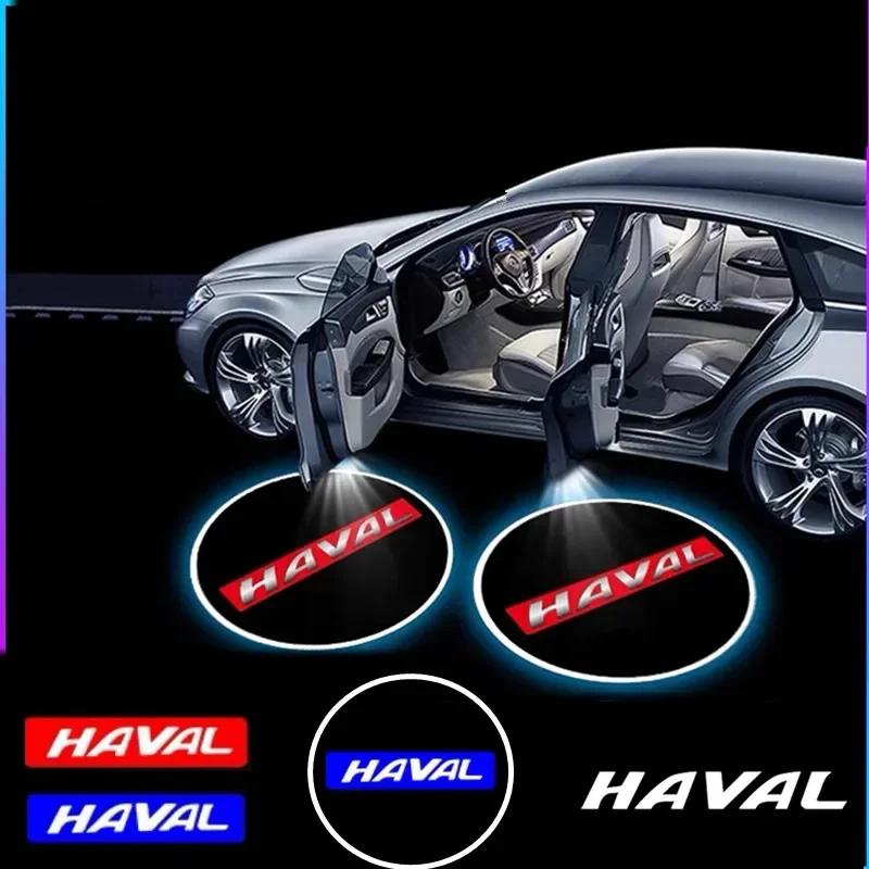 2 Stück Drahtlos Für Haval Dargo H6 H2 H5 H7 H8 H9 F7 Jolion M4 LED Auto Tür Willkommen Laser Projektor Logo Nachtlicht